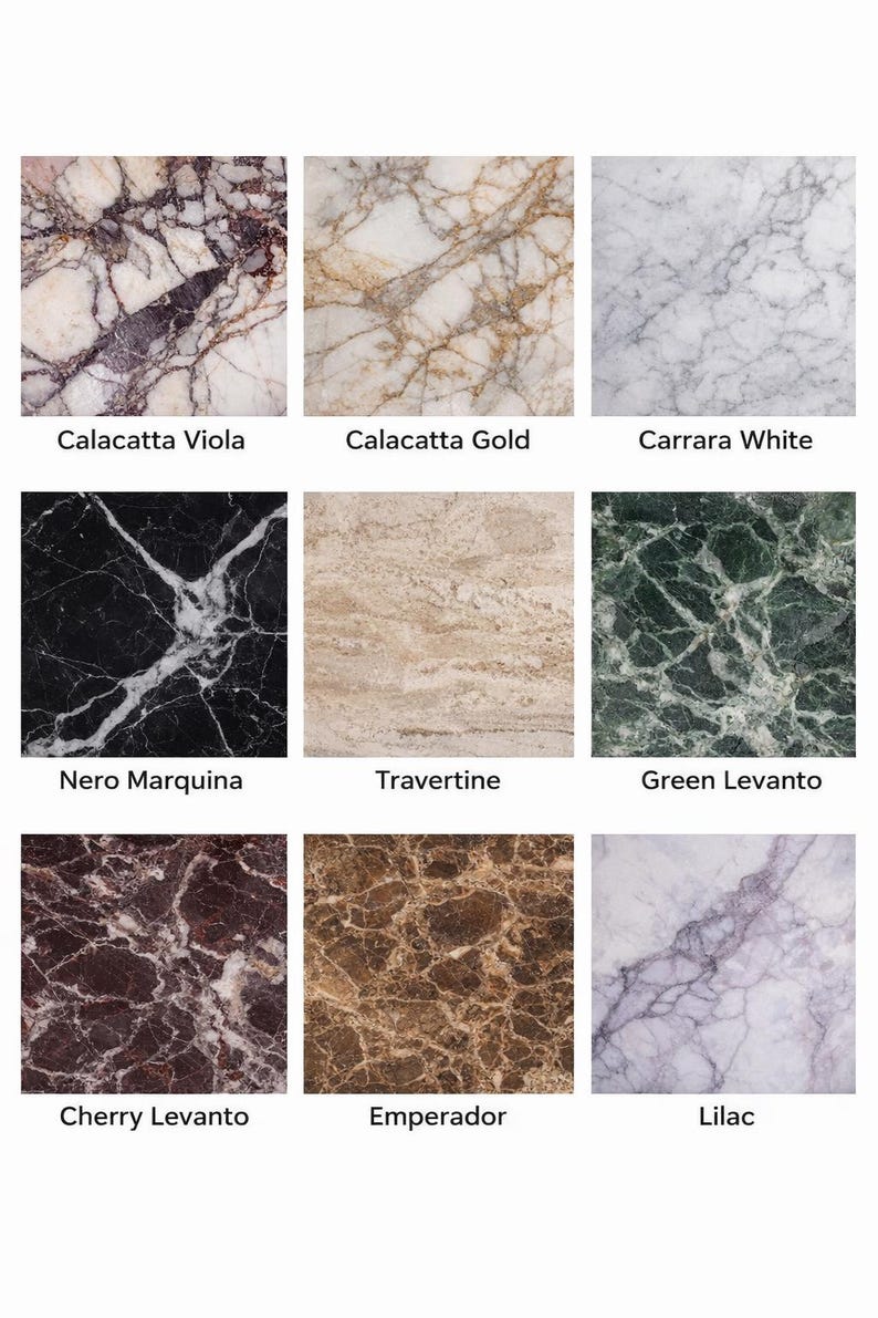 Calacatta Viola Marble Sink and Backsplash | Wall Mounted Luxury Handmade Stone Basin image 14