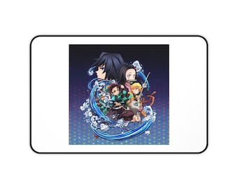 Demon Slayer Charaktere Schreibtischmatte | Anime Wasserwelle Design