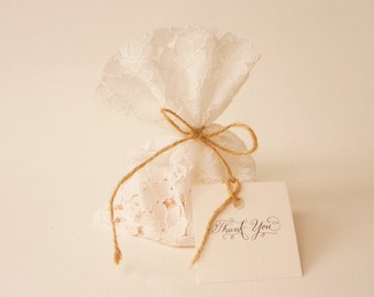 Baptism Favor Bags, Bridal Shower, Party Favors, Wedding Favors, Vintage Wedding, Custom Made Favors