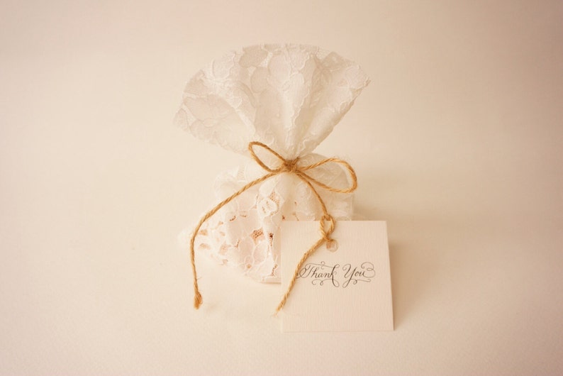 Baptism Favor Bags, Bridal Shower, Party Favors, Wedding Favors, Vintage Wedding, Custom Made Favors image 3