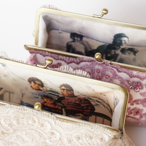 Personalize your Bridal Clutch Purse, Bridesmaid gifts with a Photo Lining For Personalization only image 10