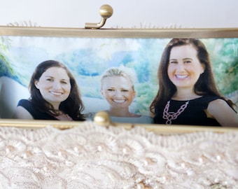 Personalize your Bridal Clutch Purse, Photo only, Bridesmaid gifts, for adding a Photo Lining - For Personalization only