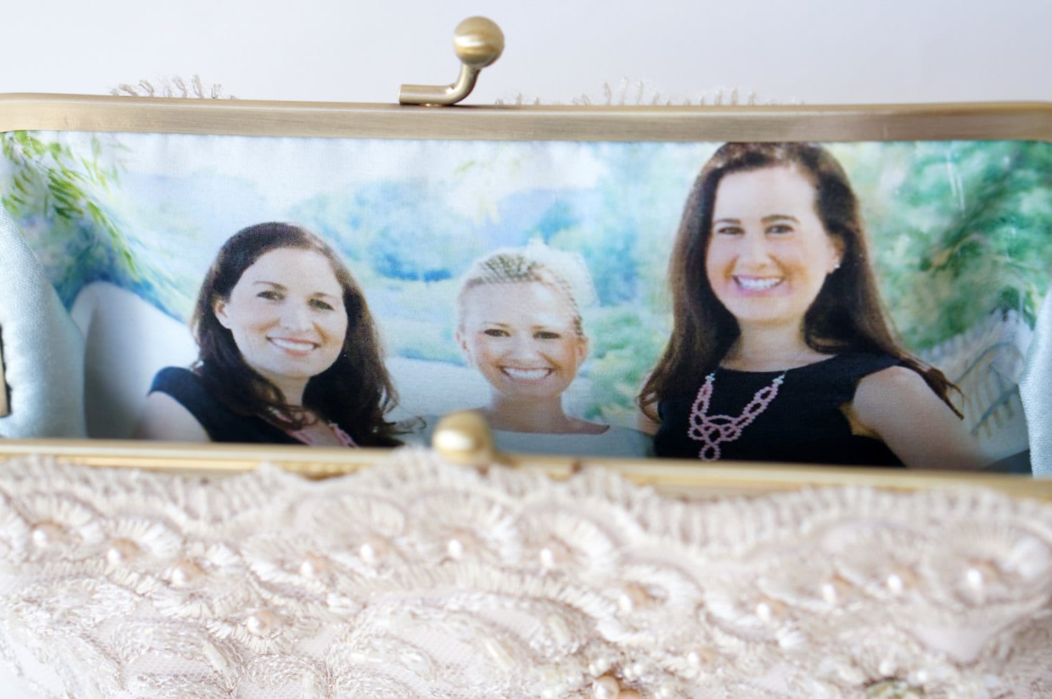 Personalize your Bridal Clutch Purse, Photo only not included clutch, Bridesmaid gifts, for adding a Photo Lining - For Personalization only