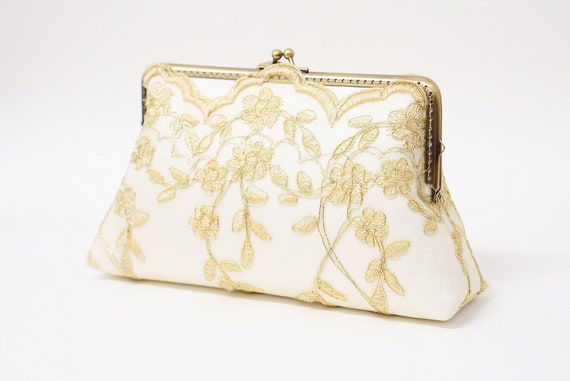 Floral lace glam bag sale