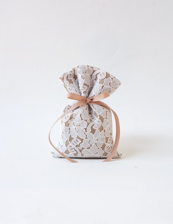 Custom Made Favors Baptism Favor Bags Vintage Wedding Bridal Shower Wedding Favors Party Favors