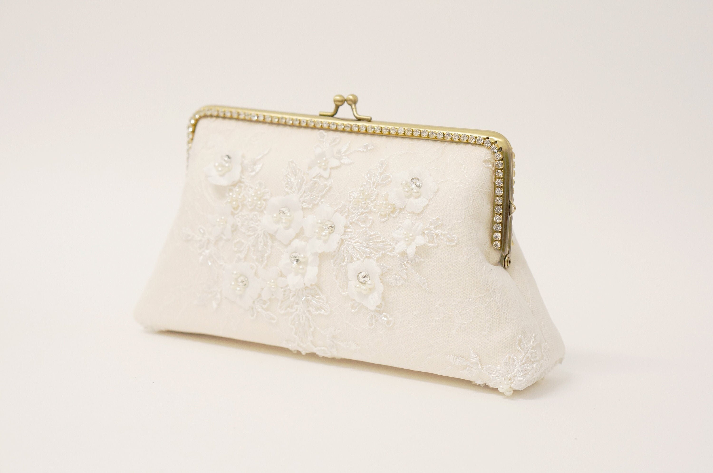Ivory Bridal Clutch / Vintage inspired / Elegant wedding Etsy