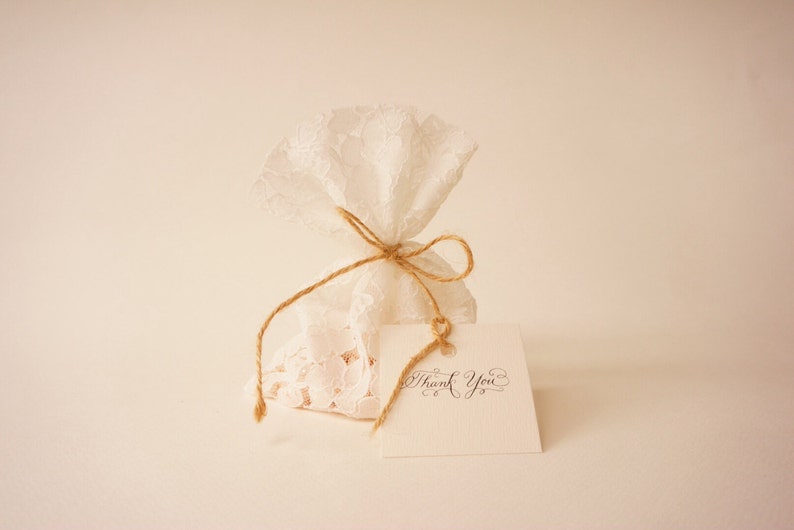 Baptism Favor Bags, Bridal Shower, Party Favors, Wedding Favors, Vintage Wedding, Custom Made Favors image 2