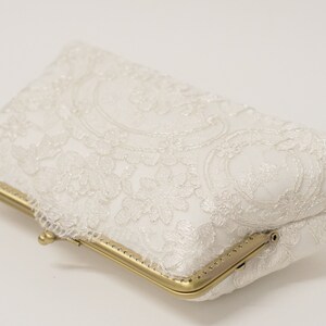 Bride To Be Sequin Clutch - White/Silver main image 1