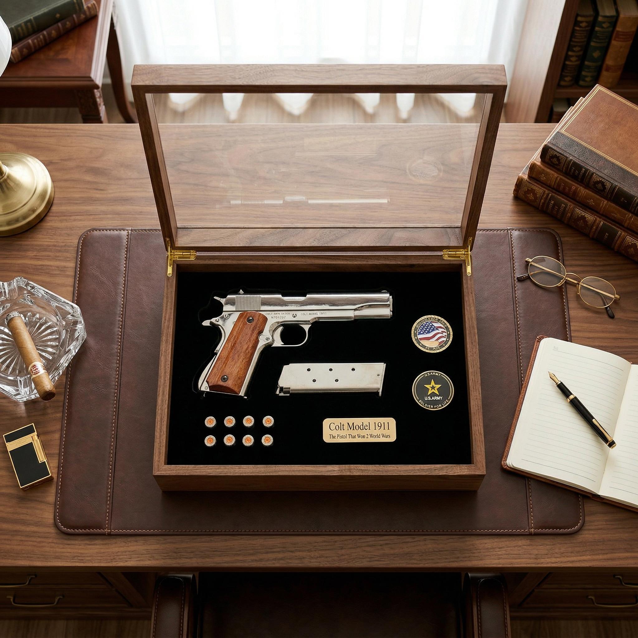 Wooden Colt 1911 Display Box - Etsy