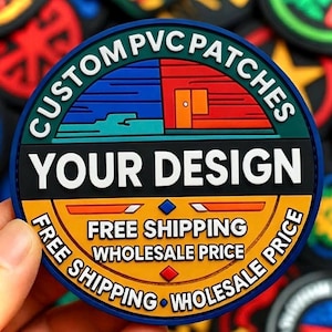 Custom PVC Patches | Custom Logo | 2D/3D Rubber Patch | Velcro Backing | Bulk Orders