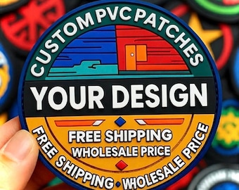 Custom PVC Patches | Custom Logo | 2D/3D Rubber Patch | Velcro Backing | Bulk Orders