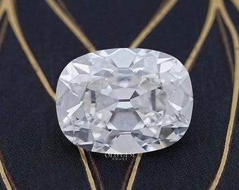 6.00 Ct Old Mine Cushion Cut Loose Diamond | Lab Grown Diamond For Jewelry Making | Solitaire Loose CVD Diamond | Lab Stone For Wedding Ring