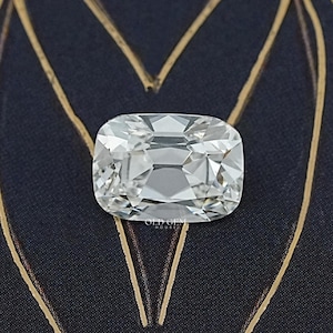 Old Mine Cushion Lab Grown Loose Diamond | Konstgjord diamant för smyckestillverkning | EF-VS Clarity Diamond | Solitärdiamant för specialanpassad ring bild 1