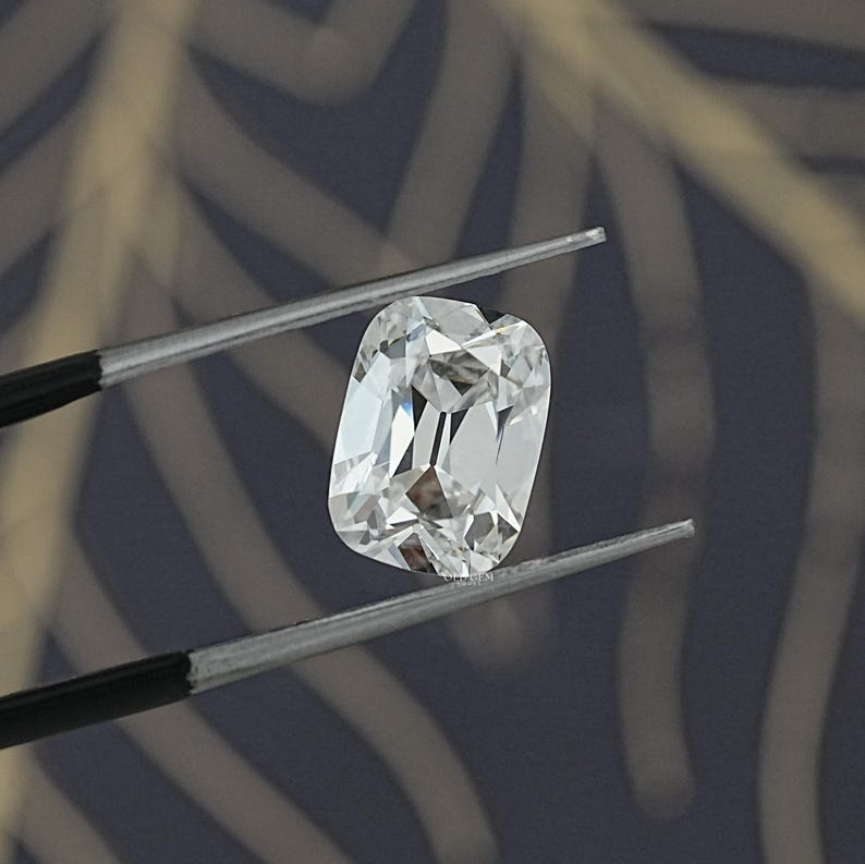 Old Mine Cushion Lab Grown Loose Diamond | Konstgjord diamant för smyckestillverkning | EF-VS Clarity Diamond | Solitärdiamant för specialanpassad ring bild 4