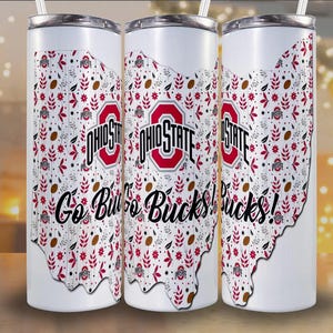 Inspirerad OHIO-tumblerwrap fotbollslags-tumblerwrap – 20oz sublimeringswrap | Game Day Tumbler Wrap amerikansk fotbolls-tumbler