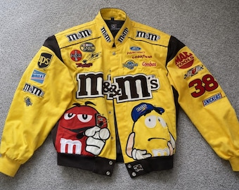 Giacca vintage con ricami M&M e passamontagna in omaggio.