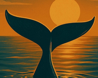 Fondo de pantalla de cola de ballena costera para iPhone / Descarga digital instantánea / Pantalla de bloqueo del océano / Soundside Collective