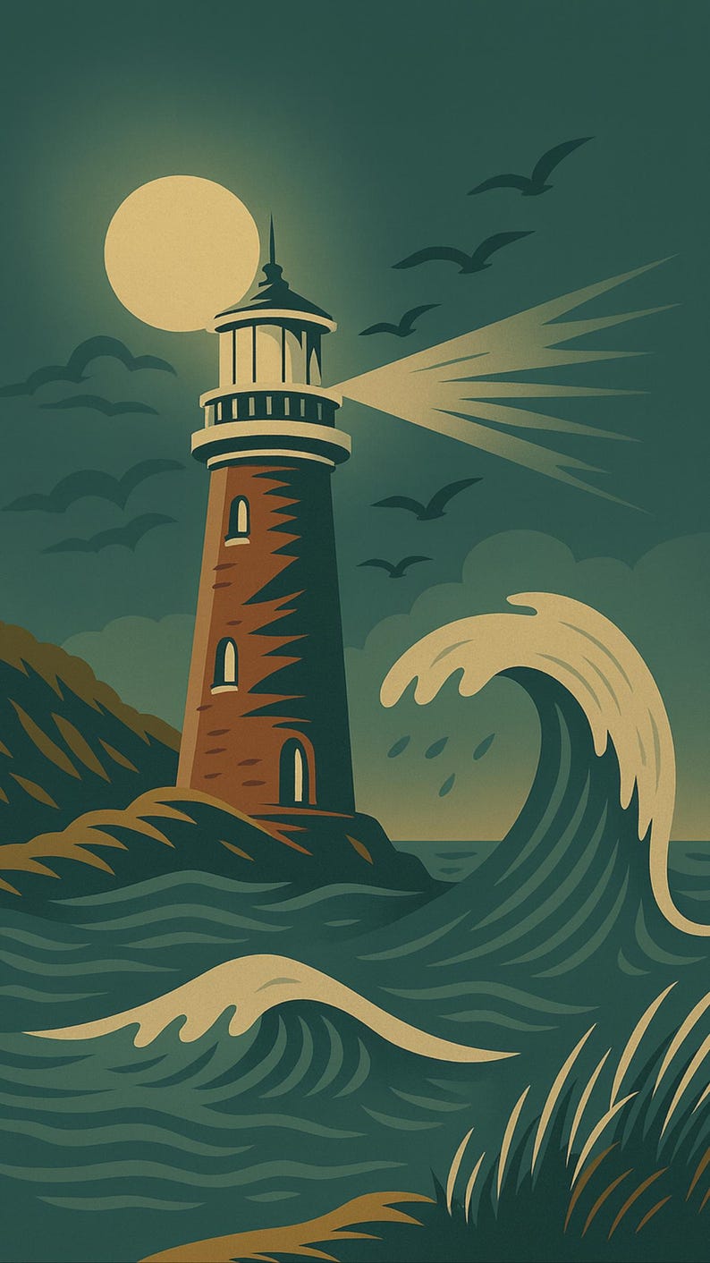 Coastal Lighthouse iPhone Wallpaper | Instant Digital Download | Ocean ...