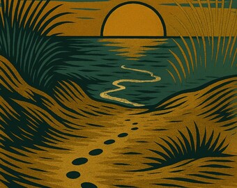 Fondo de pantalla para iPhone de dunas costeras / Descarga digital instantánea / Pantalla de bloqueo del océano / Soundside Collective