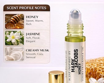 Olio profumato al miele 10 ml Roll-on / Fragranza floreale dolce e calda / Lunga durata