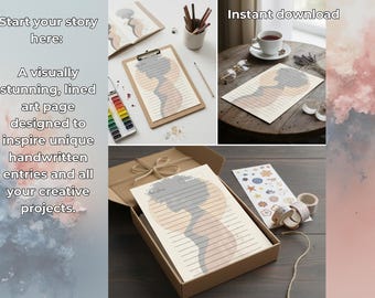 Apothecary-Style Diary Lined Page | Anime Planner Printable | Digital or Print | Apothecary Diaries | Personalised Diary | 2026 Diary