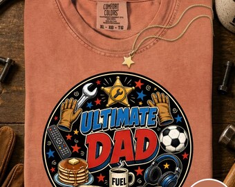 Shirt ultieme vadercadeau, T-shirt Dad Squad, Comfort Colors® Fathers Day-shirt, vader cadeau gamer monteur, kleding beste vader ooit