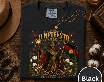 Juneteenth Celebration Freedom Day-shirt, Comfort Colors® Black History-T-shirt, African Heritage grafisch shirt, Freedom Day-top 19 juni