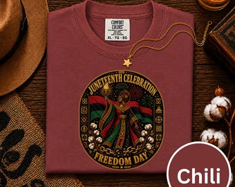 Juneteenth Celebration Freedom Day-shirt, Comfort Colors® Black History-T-shirt, African Heritage grafisch shirt, Freedom Day-top 19 juni