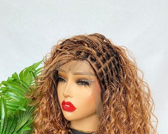 Boho geflochtene Perücke