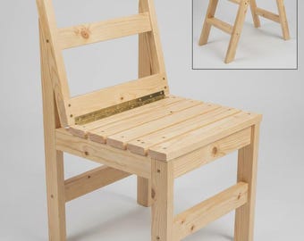 2-in-1 Ladder Chair Woodworking Plans | DIY Step Stool (Digital Download)
