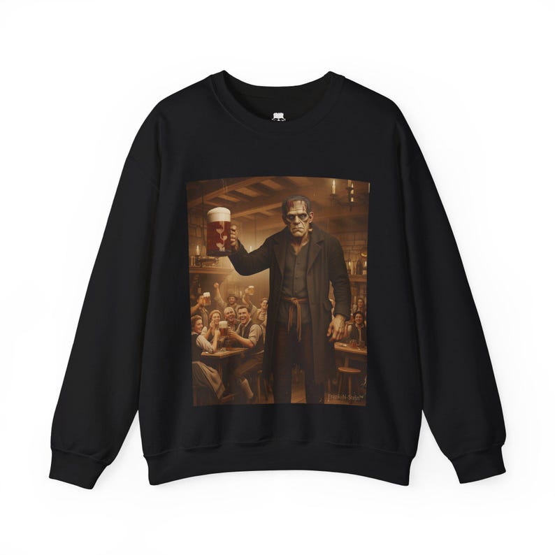 Toastmaster Frankenstein Beer Shirt, Vintage Horror Graphic T-Shirt, Unisex T-Shirt, Comfort Colors, Gildan 18000 image 3