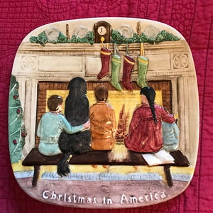 Royal Doulton Christmas Plate John Beswick  Christmas in America