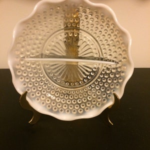 Anchor Hocking Moonstone Opalescent Divided Dish