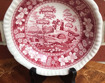 Copeland Spode's Tower Pink 6 1/4 inch Berry Bowl (New Stamp)