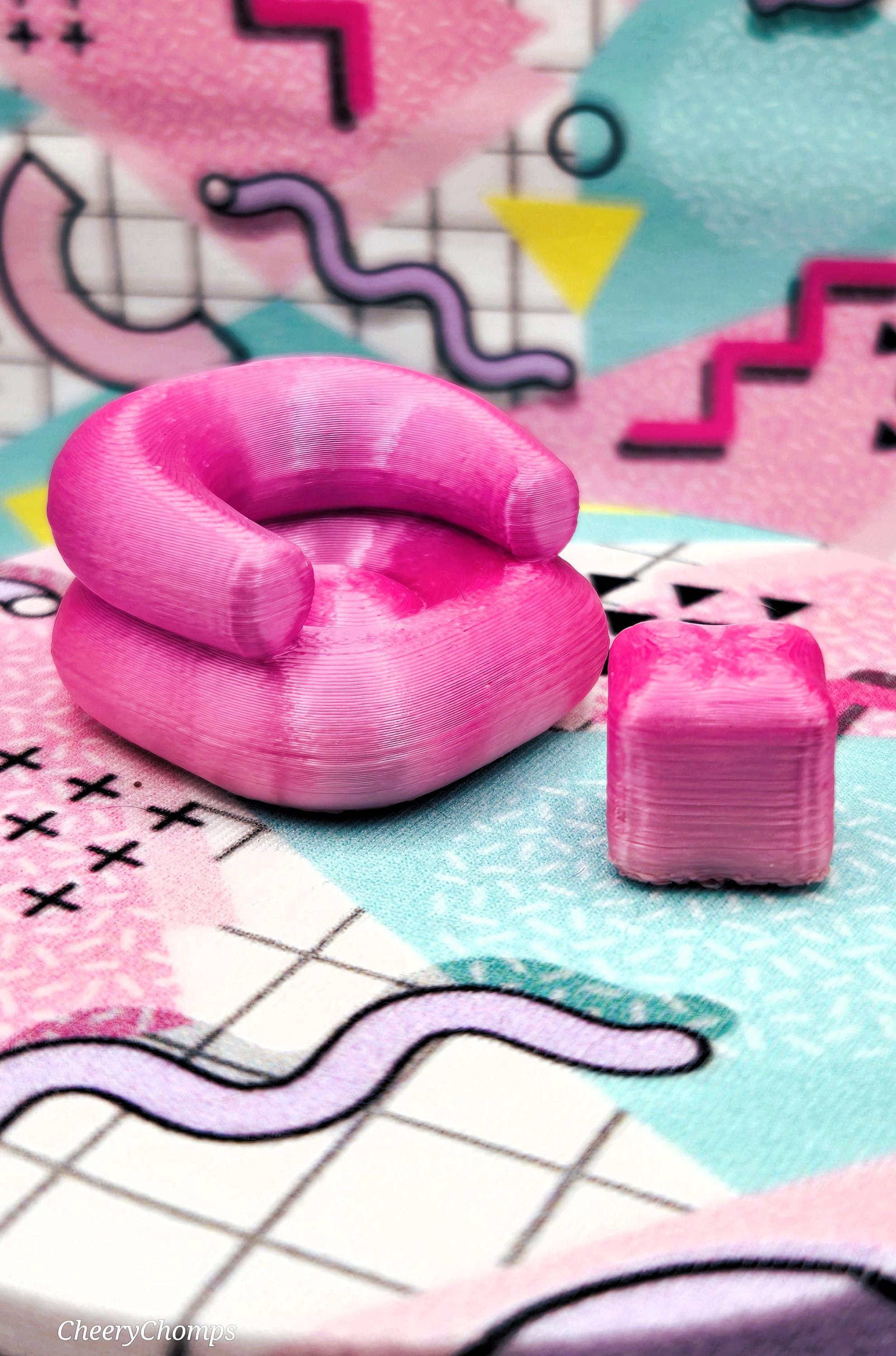 Y2k Inflatable Chair Y2K Inflatable Chair, Jumping Spider Enclosure Decor, 3D Printed - Etsy