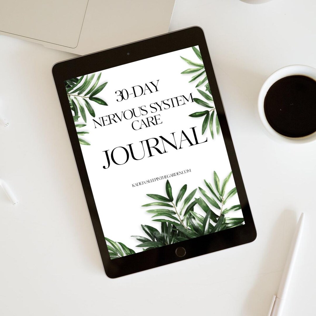 Nervous System Care Journal | Digital PDF Download | Self Care Planner ...