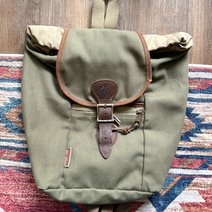 brown leather backpack diaper bag Large Brown Leather Diaper Bag Knapsack  Stungo