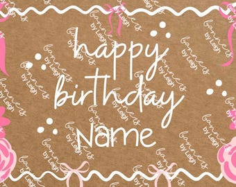 Happy Birthday Editable Canva Party Banner Template | Customizable Design
