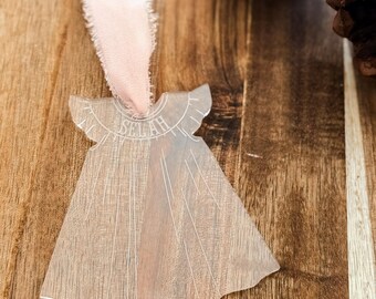 Smock Girl Dress Ornament Personalized