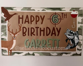 Custom 5ft Painted Banner - Camo/Hunting theme