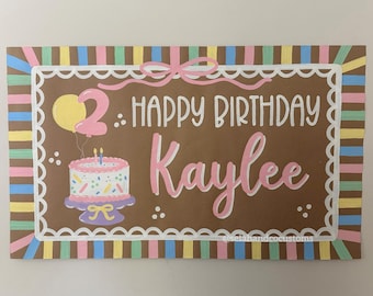 Custom 5ft Painted Banner - Birthday