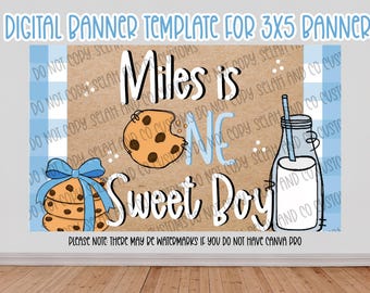 Un dolce ragazzo - Modello di banner modificabile