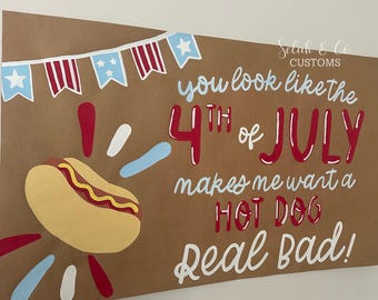 Custom 5ft Painted Banner - 4th of July Party