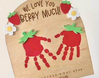 Mother’s Day Personlized Handprint Sign