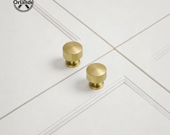 French Satin Brass Cabinet Knobs/handle Hole pitch 96mm 128mm160mm 224mm/bathroom cabinet handle/Modern Gold Kitchen Cupboard Drawer Pulls