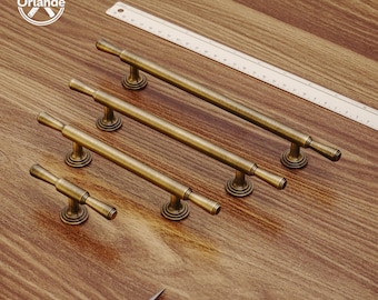French bronze Cabinet Pulls /handle Hole pitch 96mm 128mm 160mm/bathroom cabinet door handle/Modern Gold Kitchen Cupboard Drawer Pulls