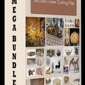 Lasergesneden bestandsbundel: 300.000+ ambachtelijke sjablonen (digitale download)