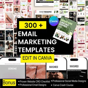Email Marketing Templates Canva Business Collection Digital Download Bundle Marketing Resources Professional Designs Beauty Business Templates Skincare Business Templates Fitness Email Designs Retail Newsletter Templates Canva Compatible