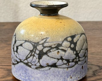 Vintage Glazed Studio Pottery Bud Vase