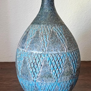 Vintage Italian Ceramic Bitossi Vase Aldo Londi Era 1960’s Pottery